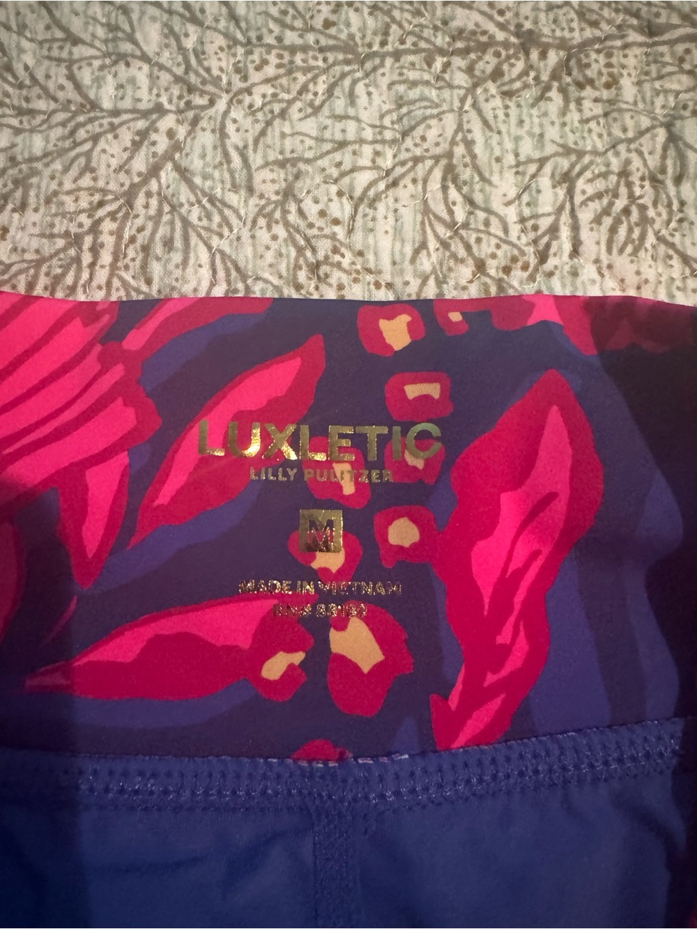 Lilly Pulitzer Luxectic Navy Jacket and Skort with Bright Pink Floral Print - Picture 5 of 7